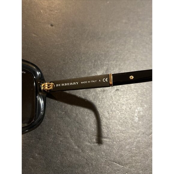 Burberry B 4173 Sunglasses 3001/11 58-15 135 2N Polished Black Plaid/Gradient - Picture 9 of 11